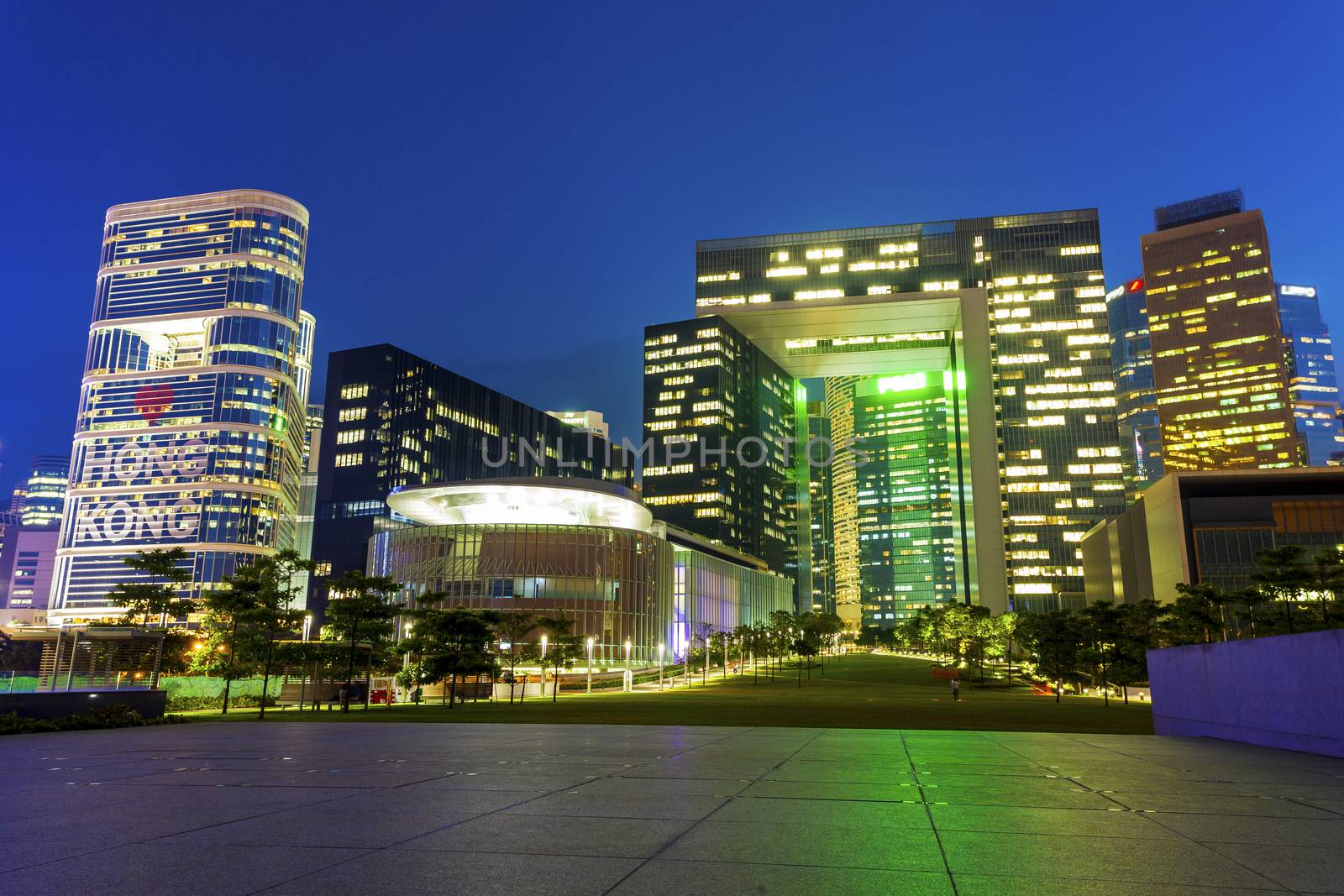 Hong Kong at night