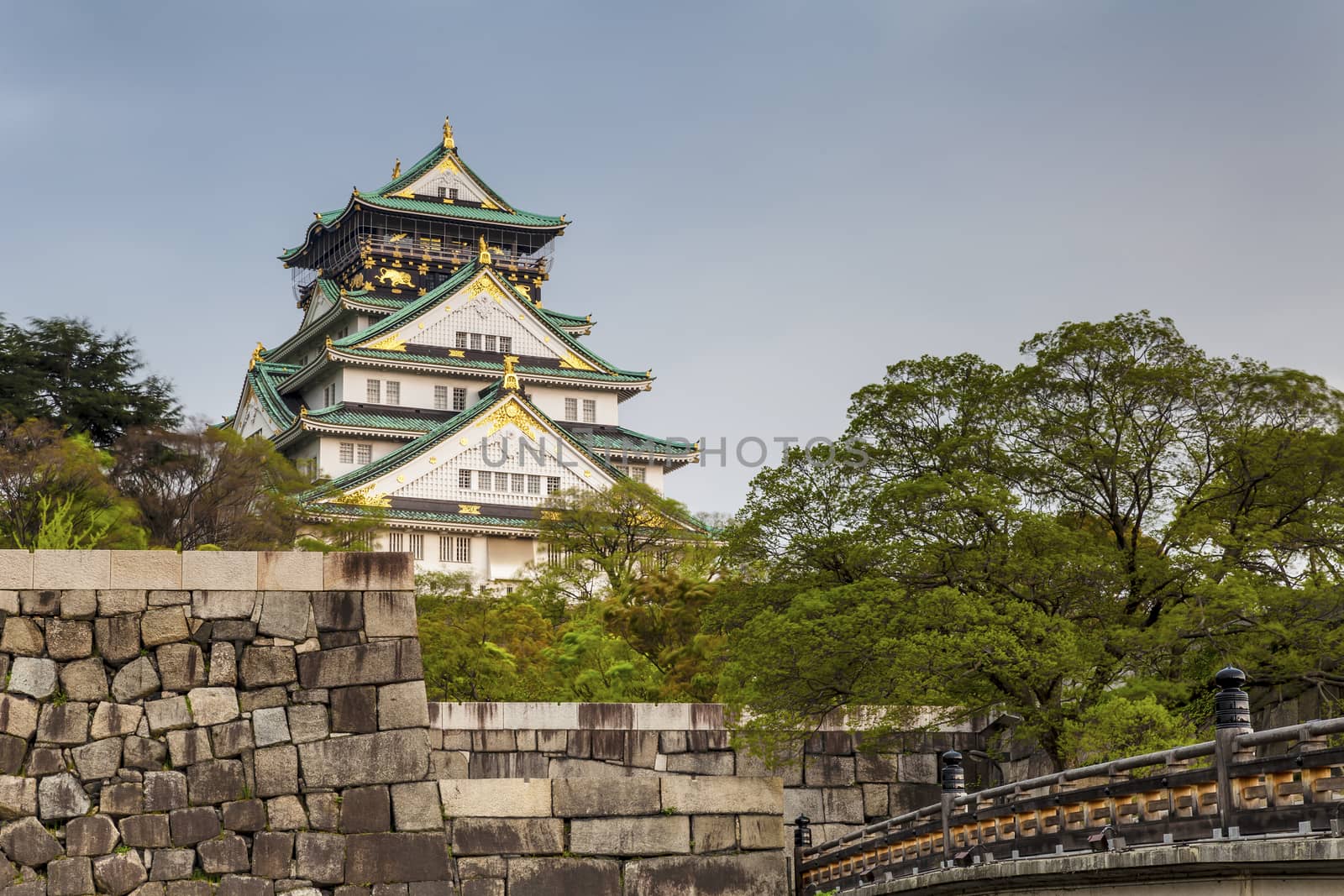 Nagoya Castle in Osaka, Japan at sunset by kawing921