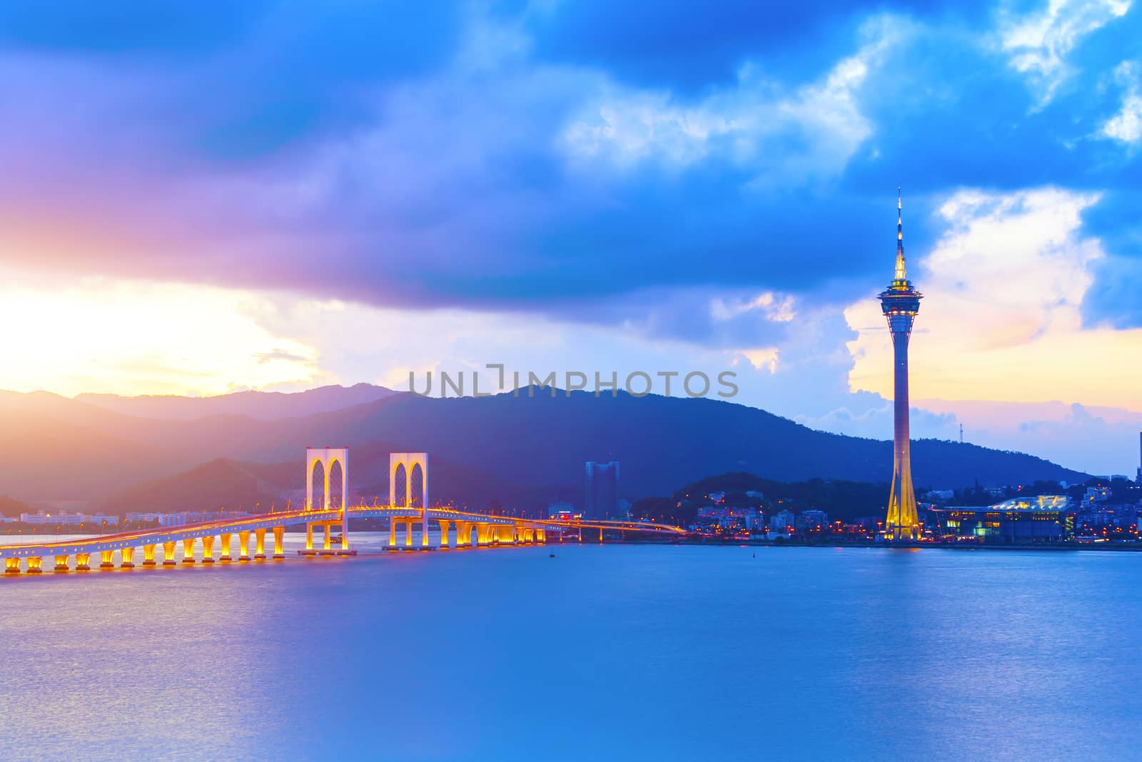 Macau at sunset