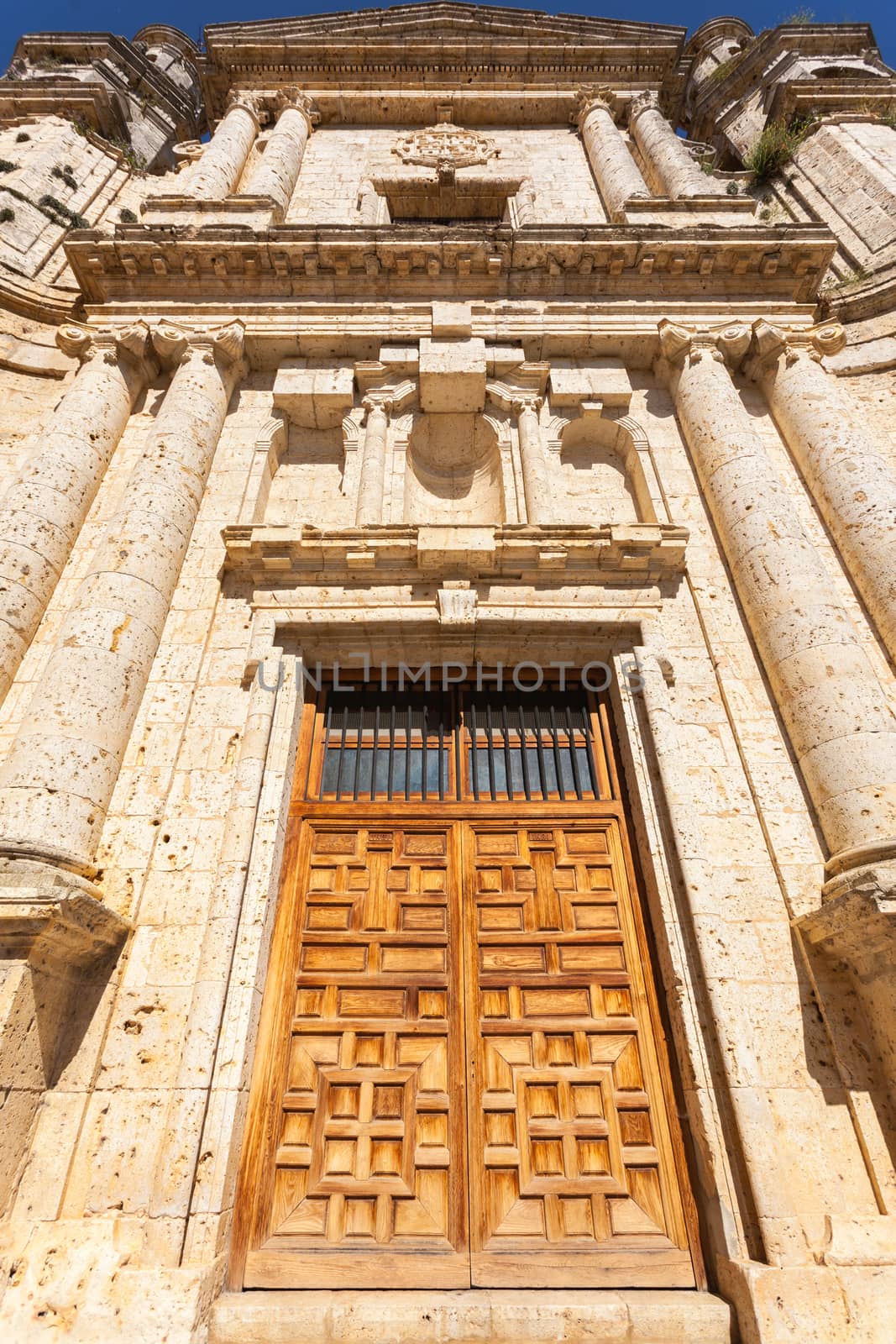 Impressive entrance door in Monastery of the Santa Espina by imagsan