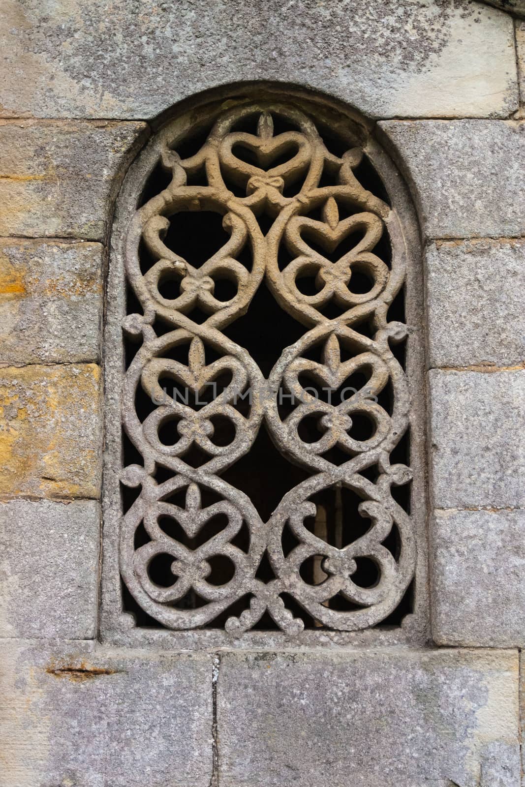 Stunning lattice window in pre-romanesque church   by imagsan