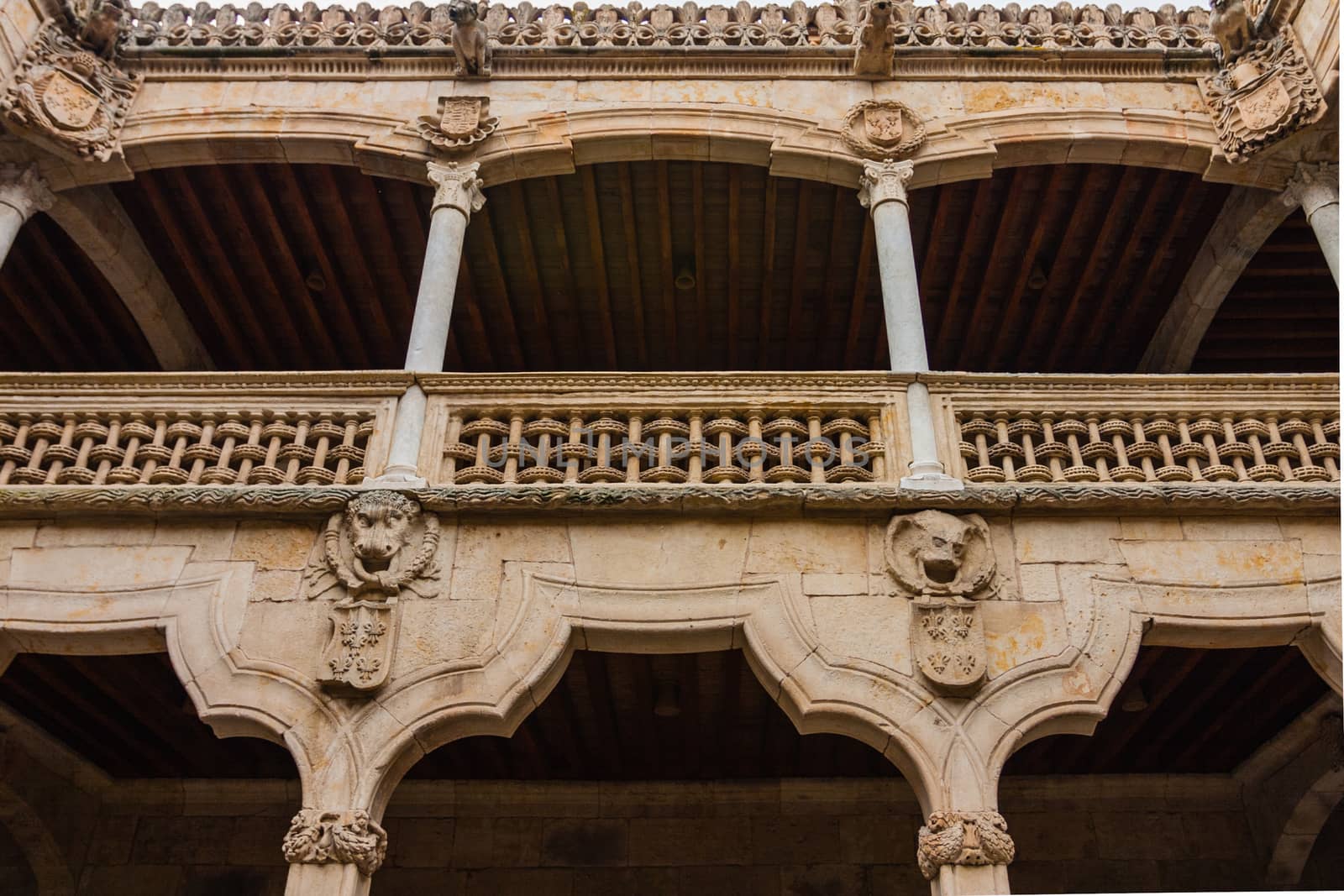View of beautiful balcony in the House of Shells courtyard Salam by imagsan
