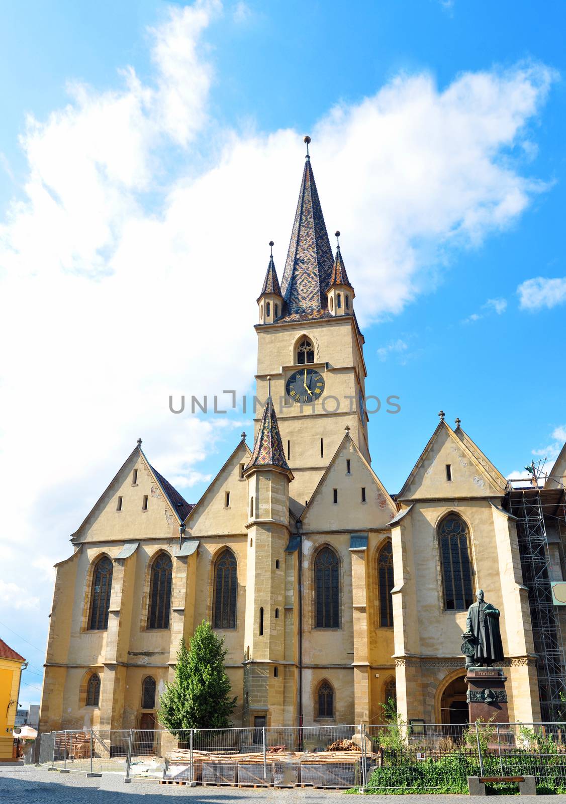 Sibiu city Romania Lutheran Cathedral by tony4urban