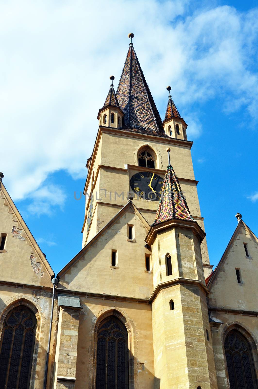 Sibiu city Romania Lutheran Cathedral by tony4urban