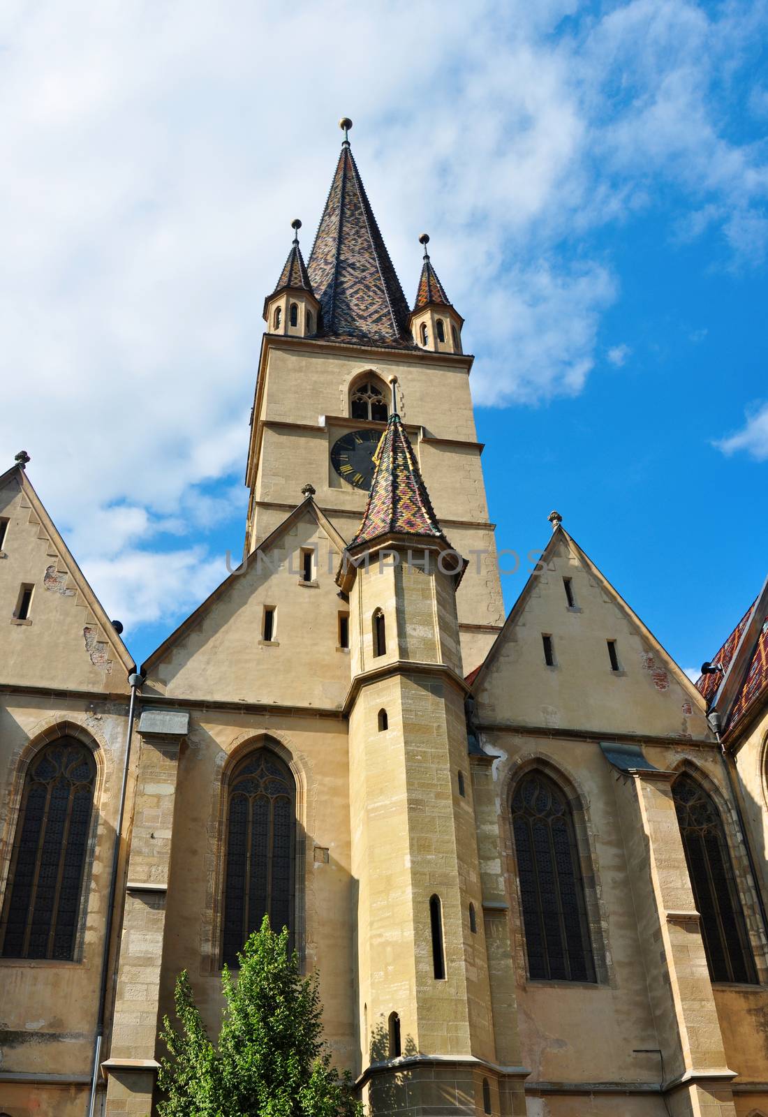 Sibiu city Romania Lutheran Cathedral  by tony4urban