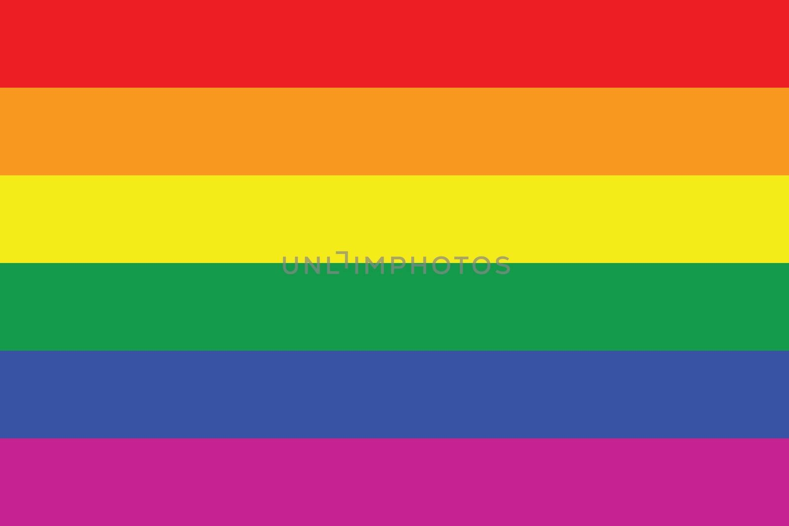An Illustration of Gay flag or LGBT flag sign isolated. Gay culture symbol