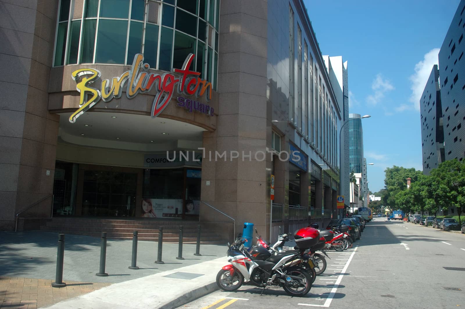 Bugis, Singapore - April 13, 2013: Skycraper building in Bugis area, Singapore.