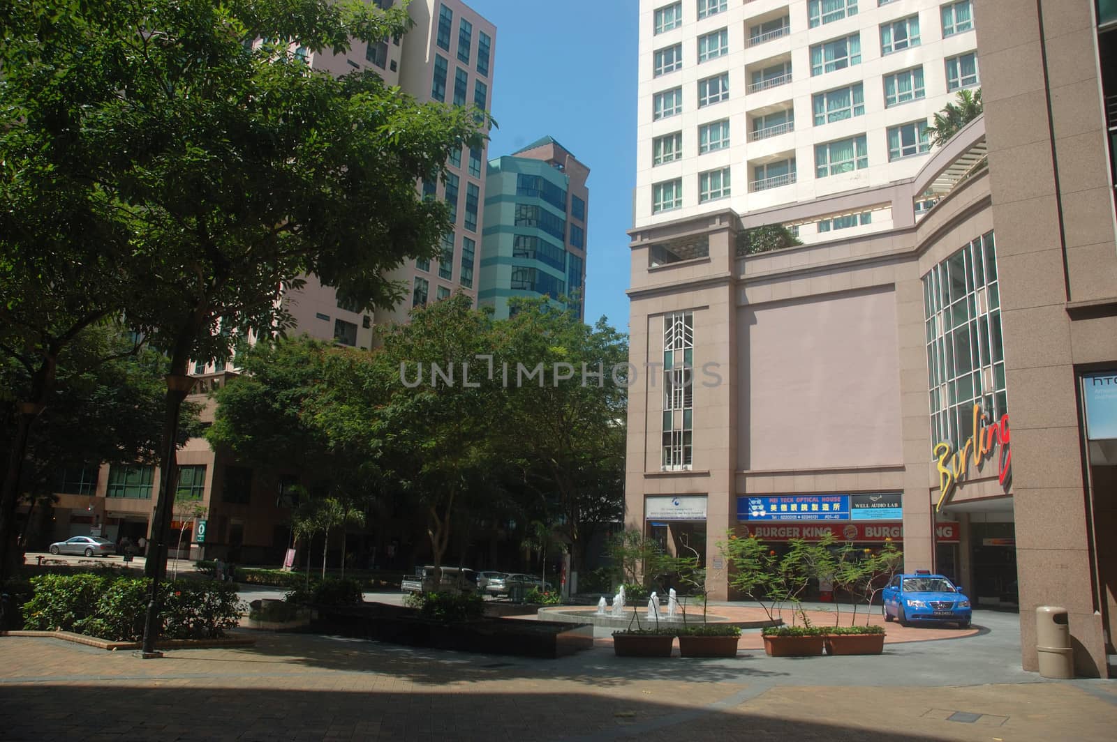 Bugis, Singapore - April 13, 2013: Skycraper building in Bugis area, Singapore.