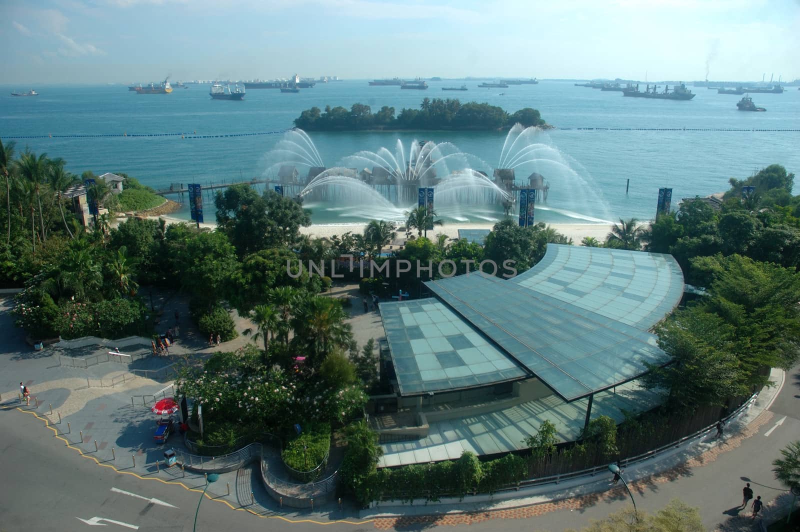 Resort World Sentosa, Singapore - April 13, 2013: Songs of the Sea was a multimedia show located at Siloso Beach on Sentosa Island, Singapore.