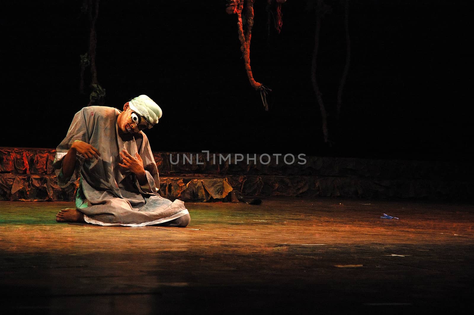 Bandung, Indonesia - July 16, 2007: Sangkuriang theatrical show that performed on Dago Tea House Theatre Bandung, West Java-Indonesia.