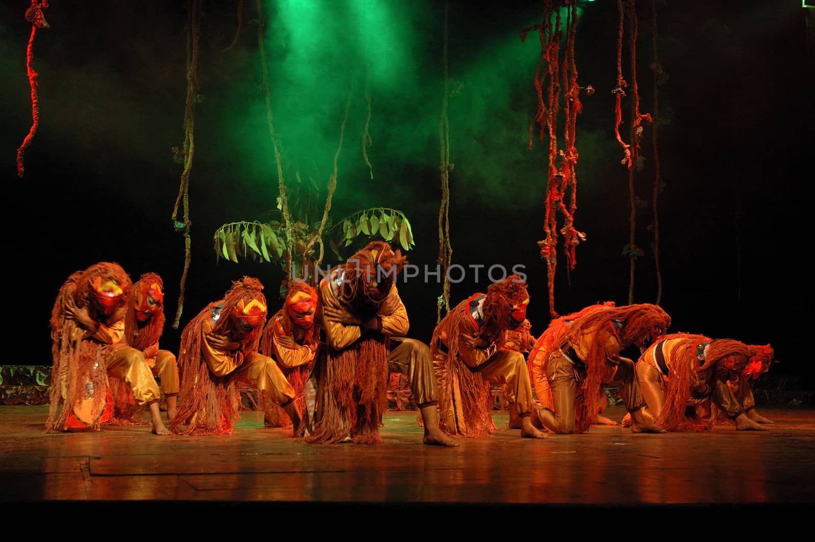 Bandung, Indonesia - July 16, 2007: Sangkuriang theatrical show that performed on Dago Tea House Theatre Bandung, West Java-Indonesia.