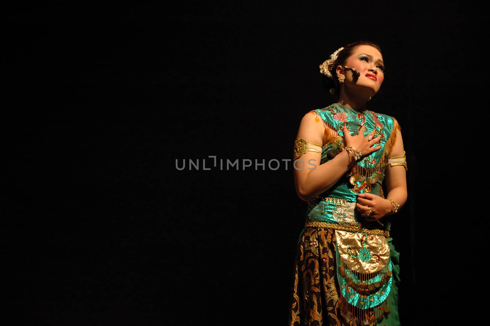 Bandung, Indonesia - July 16, 2007: Sangkuriang theatrical show that performed on Dago Tea House Theatre Bandung, West Java-Indonesia.