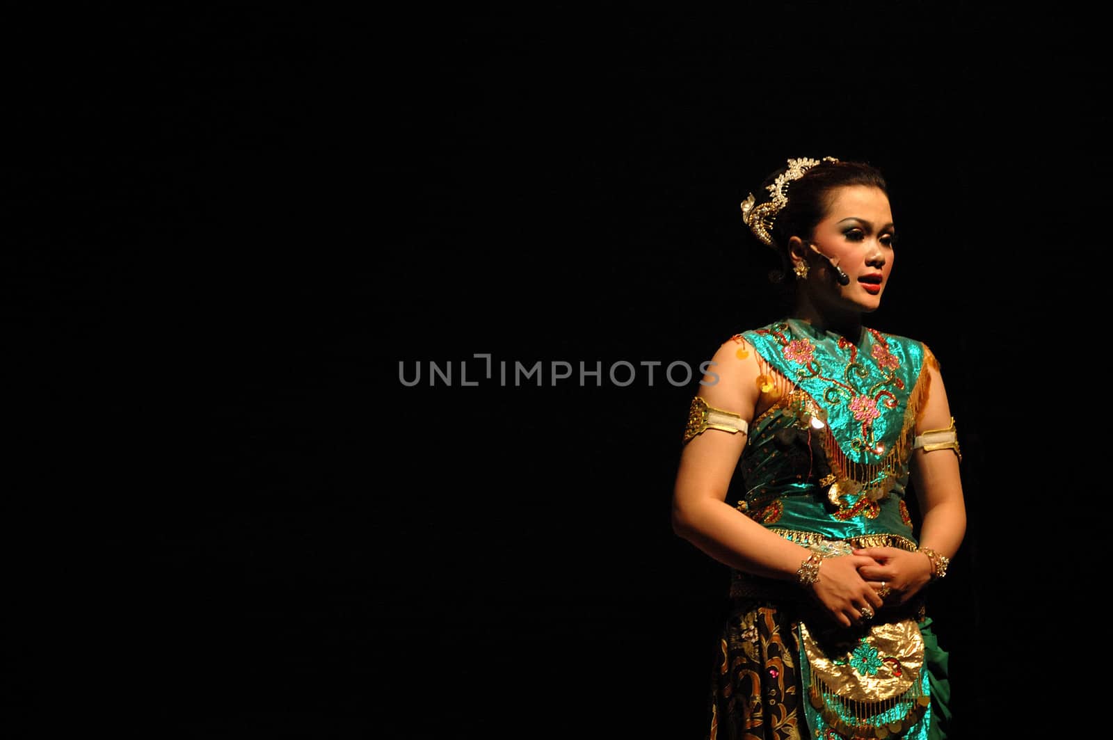 Bandung, Indonesia - July 16, 2007: Sangkuriang theatrical show that performed on Dago Tea House Theatre Bandung, West Java-Indonesia.