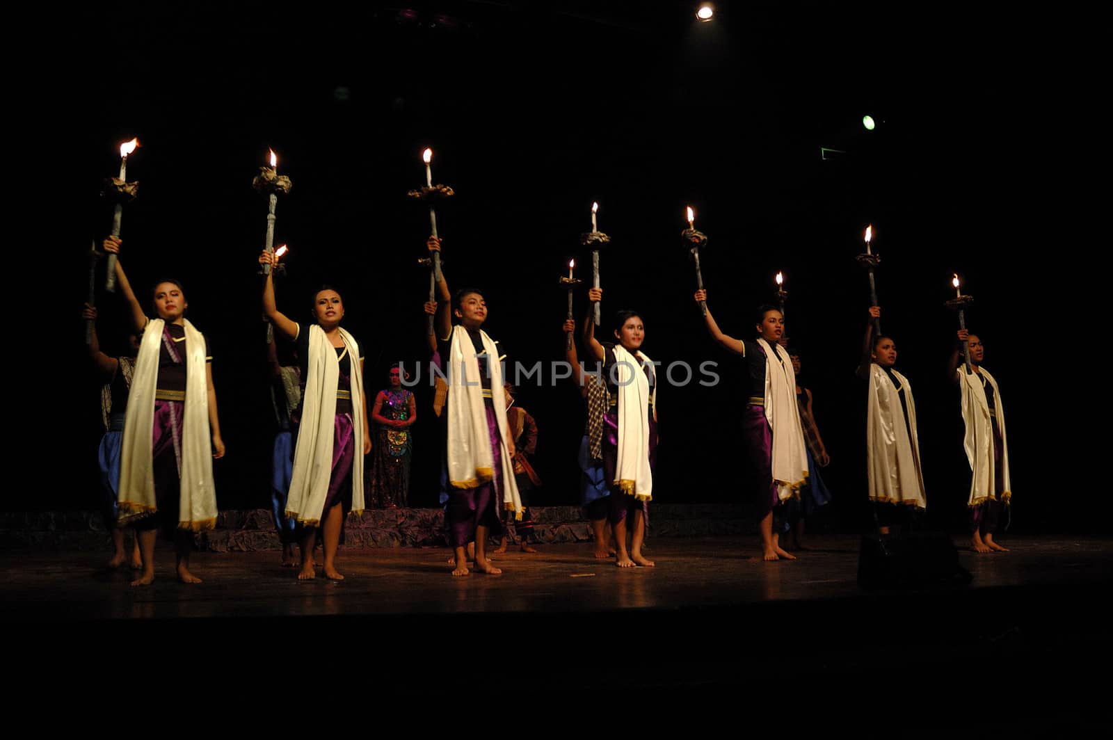 Bandung, Indonesia - July 16, 2007: Sangkuriang theatrical show that performed on Dago Tea House Theatre Bandung, West Java-Indonesia.