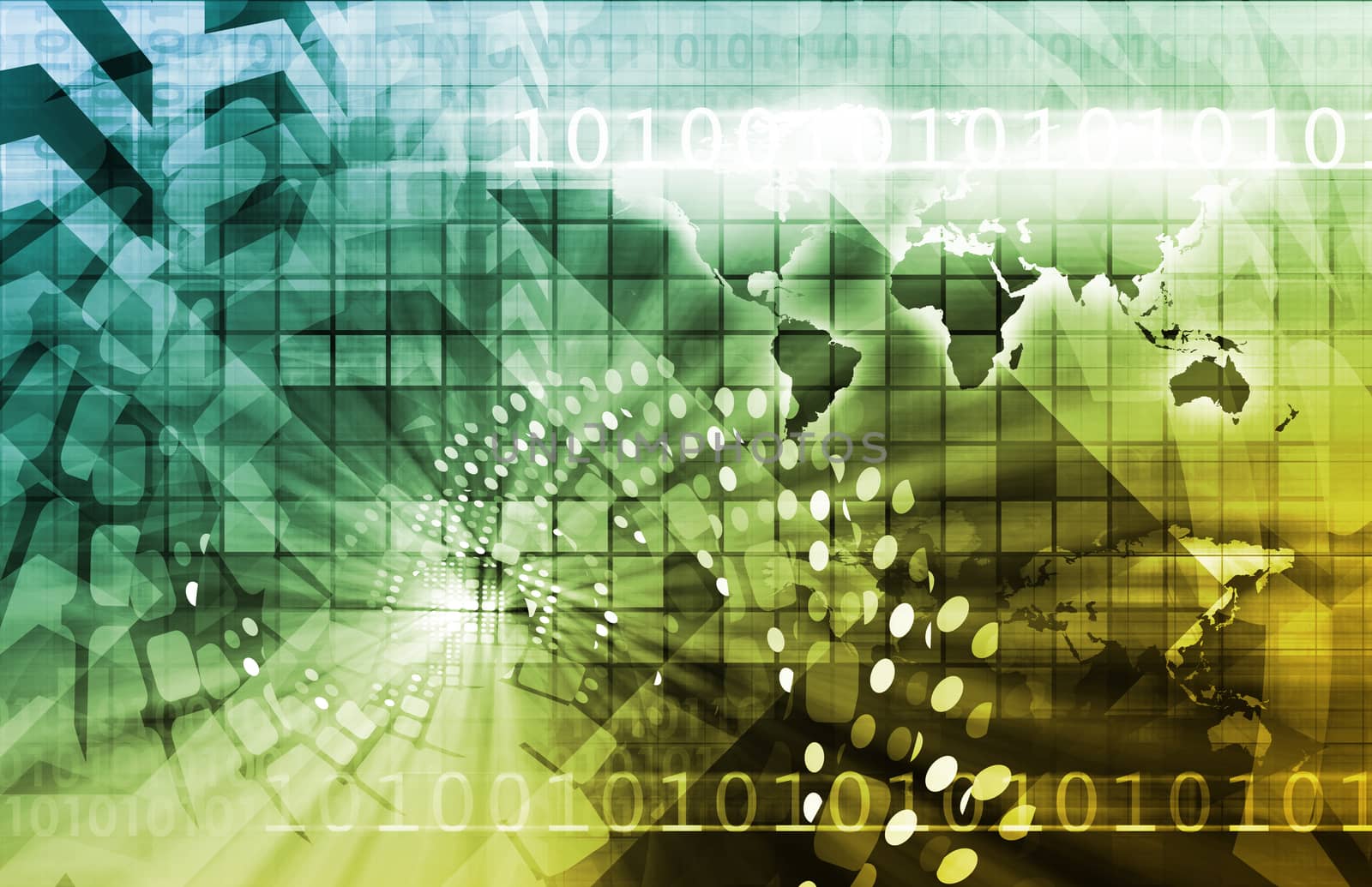 Telecommunications Technology Infrastructure as a Art Concept