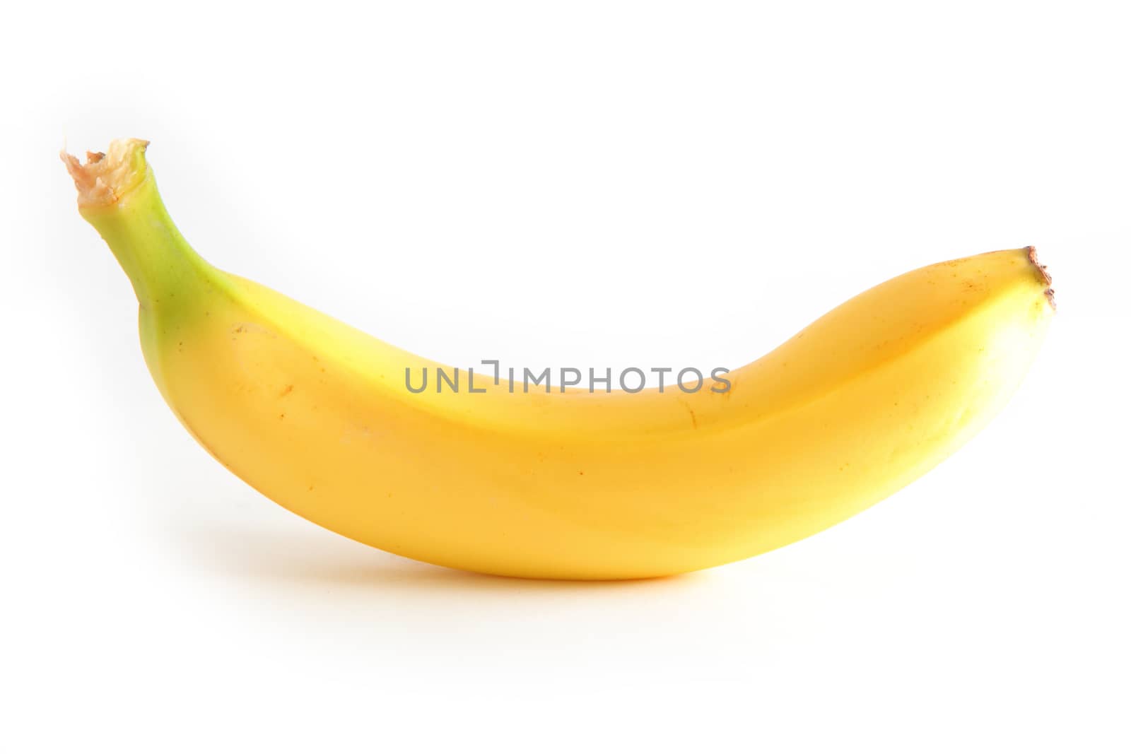 banana on a white background