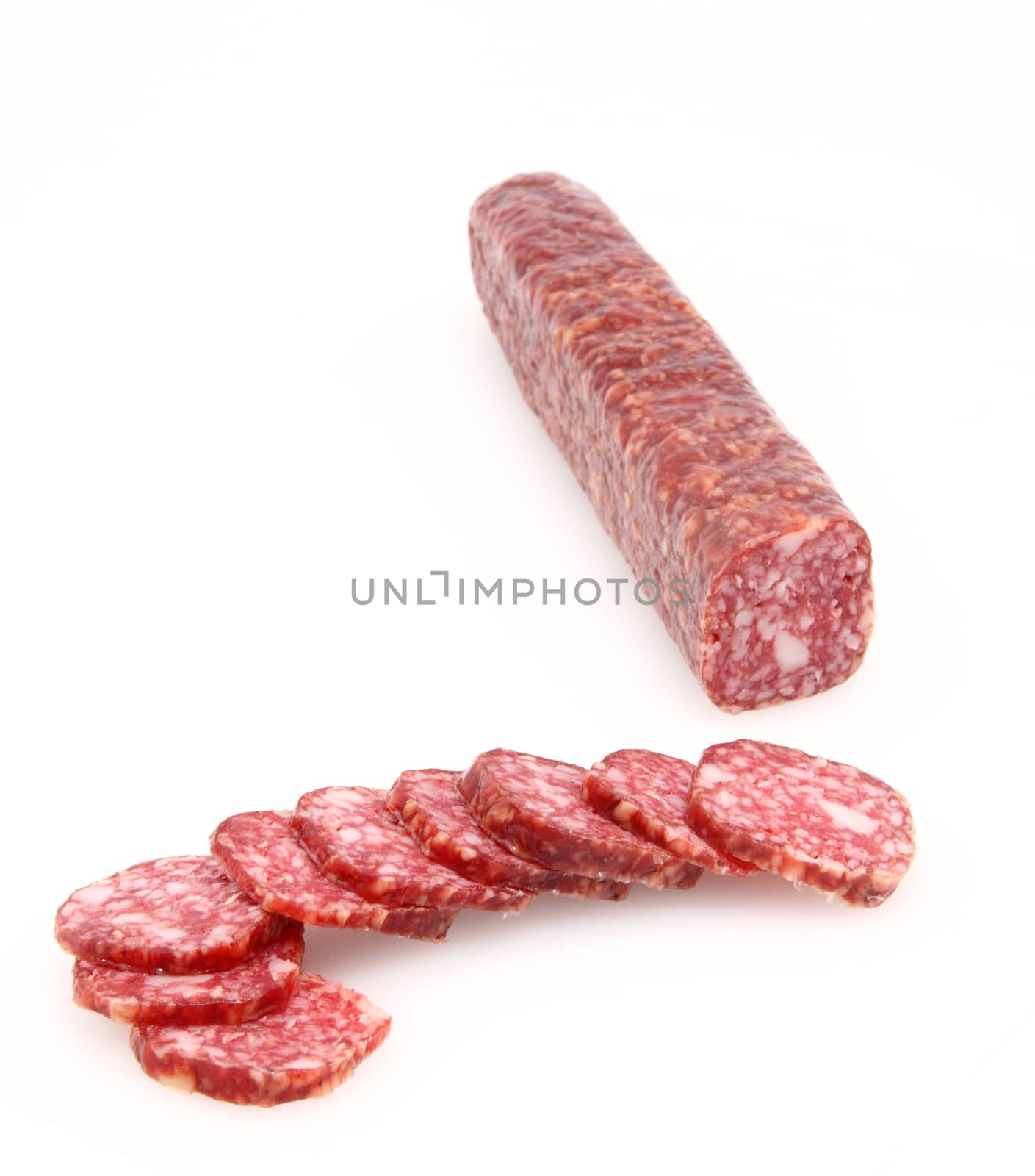 sausage  isolated on white background