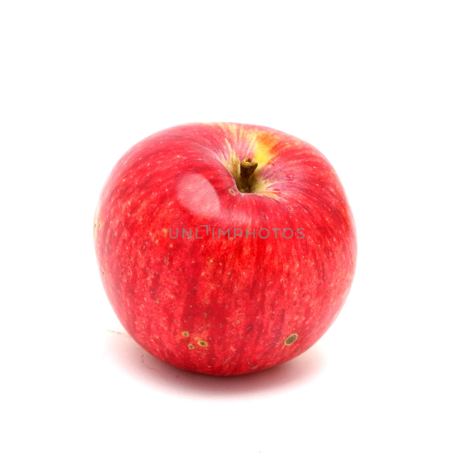 Red apple isolated on white