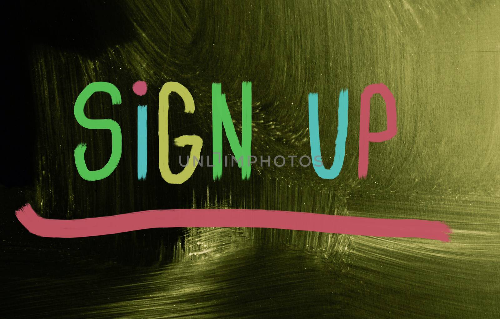sign up concept