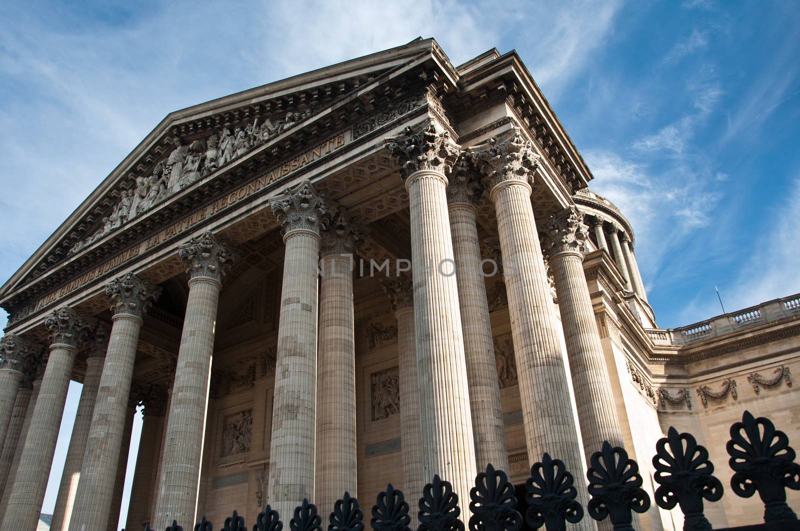 Pantheon monument in Paris - France by NeydtStock