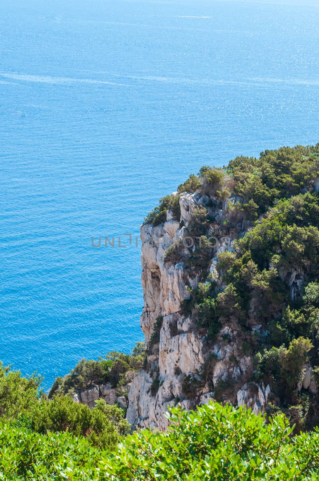 Landscape of coast of sardinia, gulf of Capo Caccia