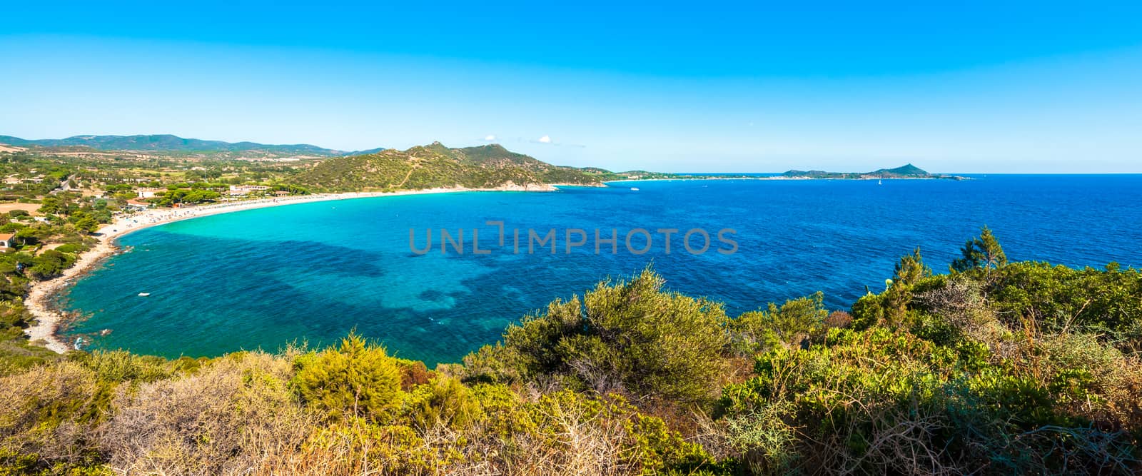 Landscape of coast of Sardinia - Villasimius by replica
