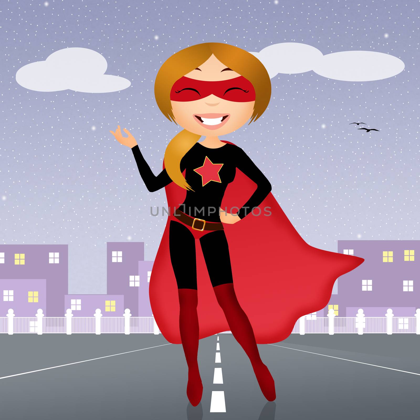 illustration of 







super girl