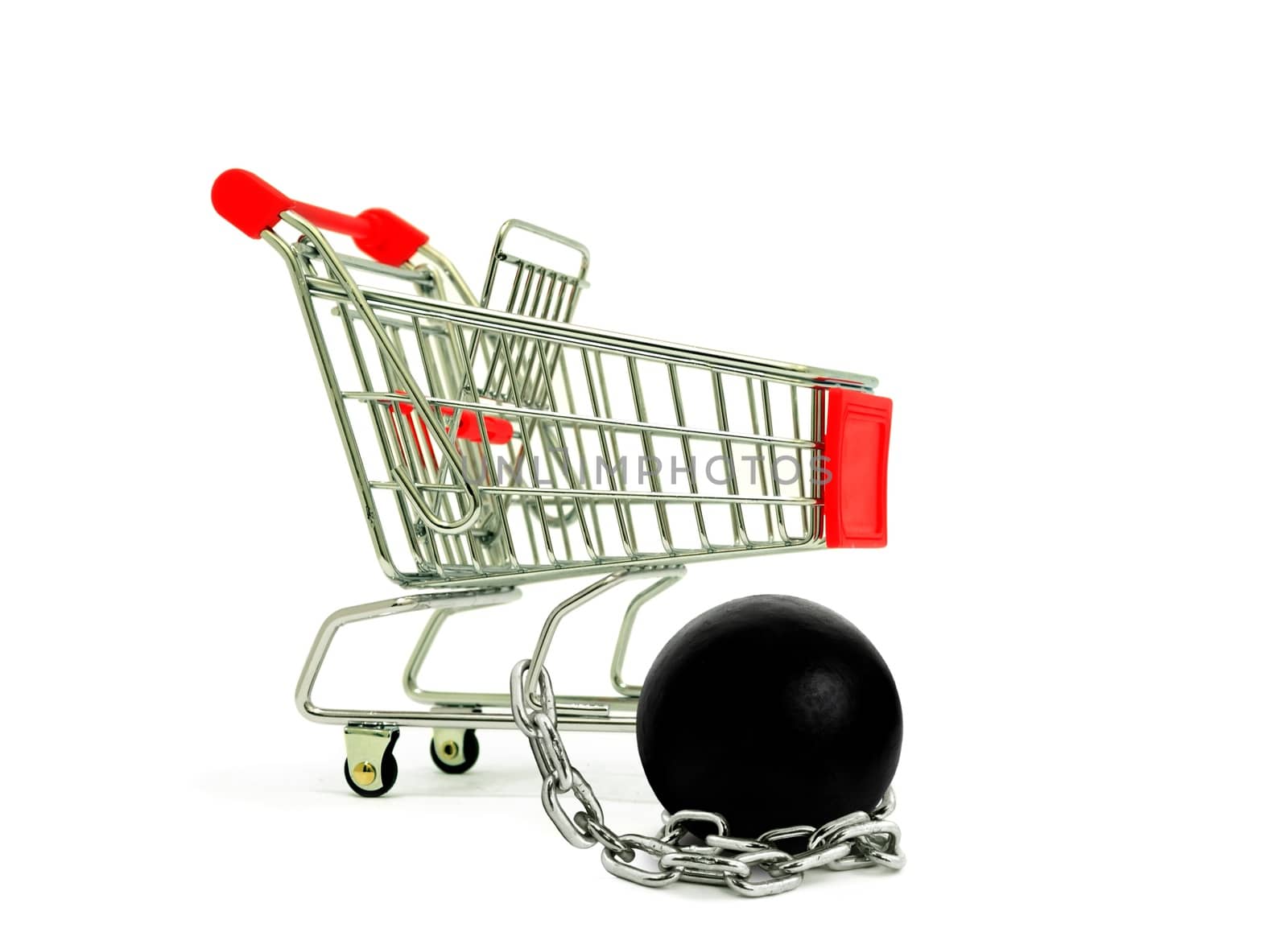 Shopping Cart and Chain Ball by razihusin