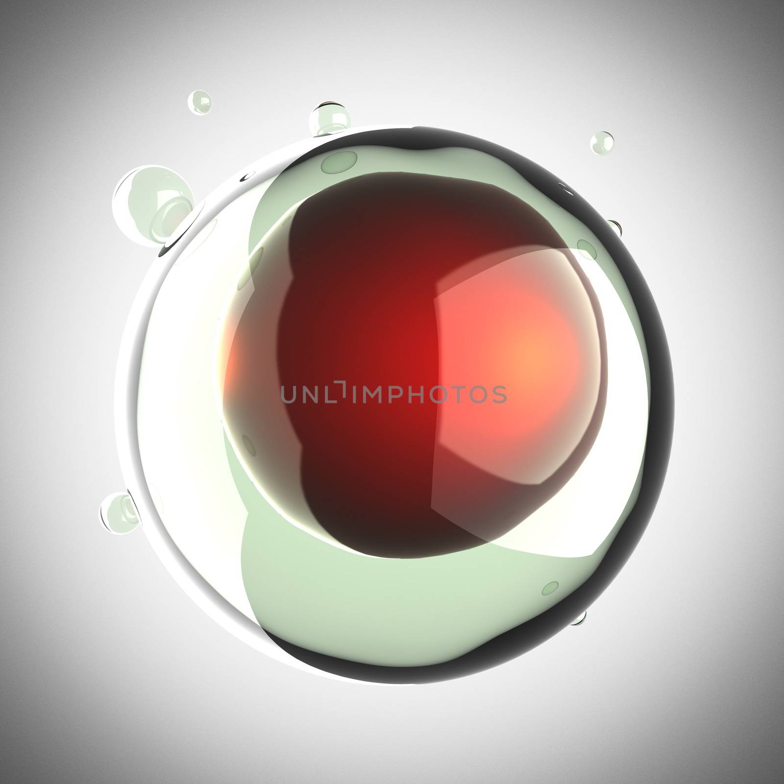 A single micro cell scientific illustration