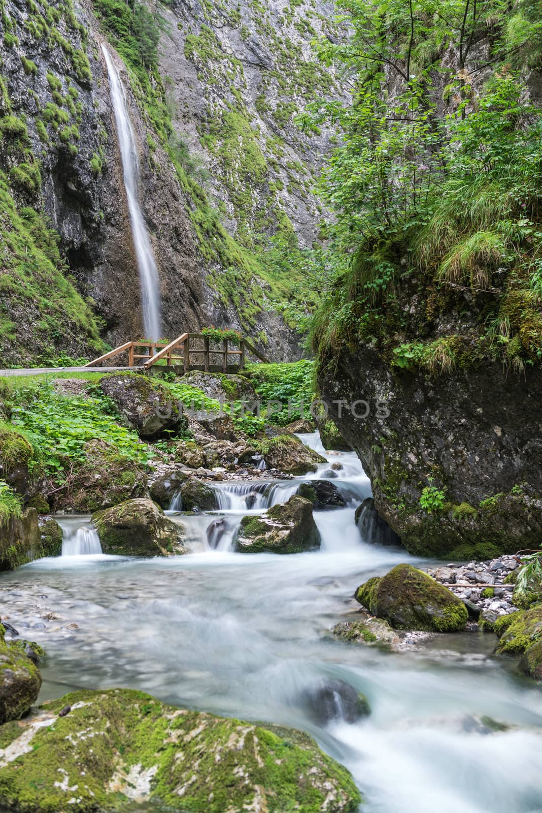 walking through the gorges of Sottoguda, Dolomites by Mdc1970