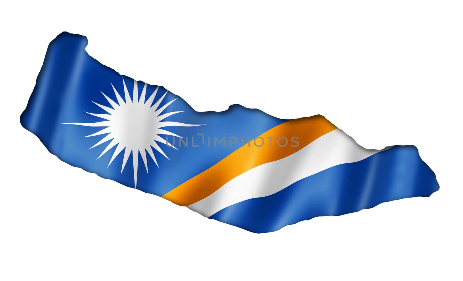 Marshall Islands flag map by daboost