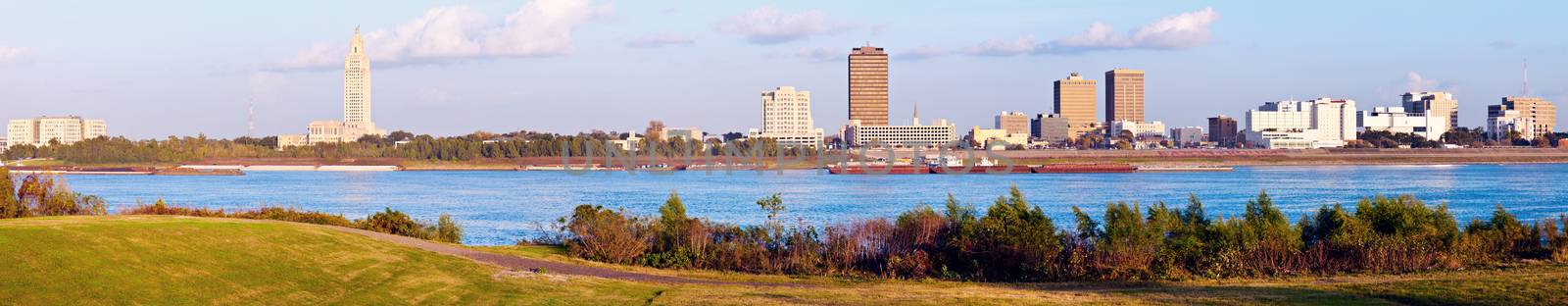 Panoramic Baton Rouge - seen late afternoon