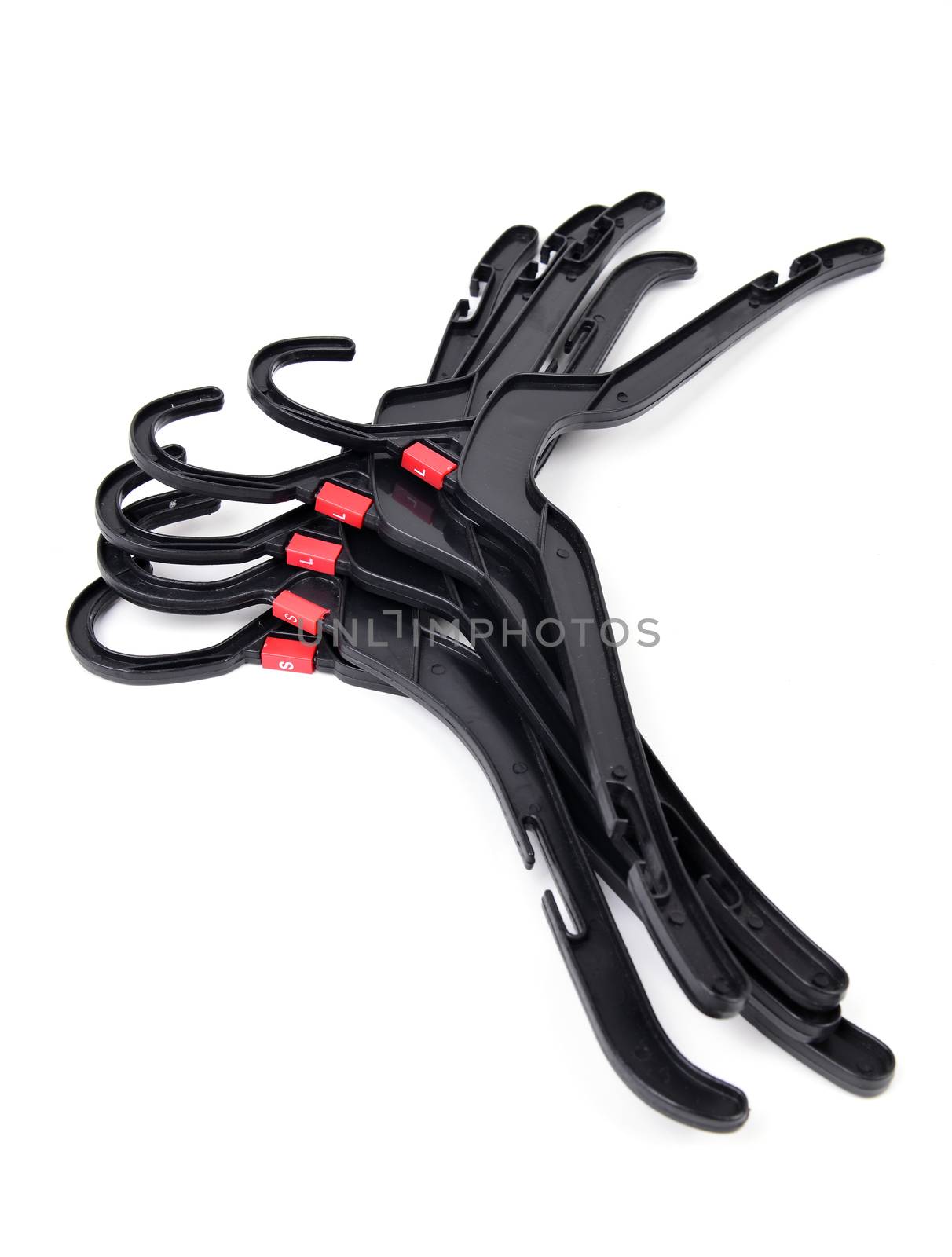 black plastic clothes hanger  by anankkml