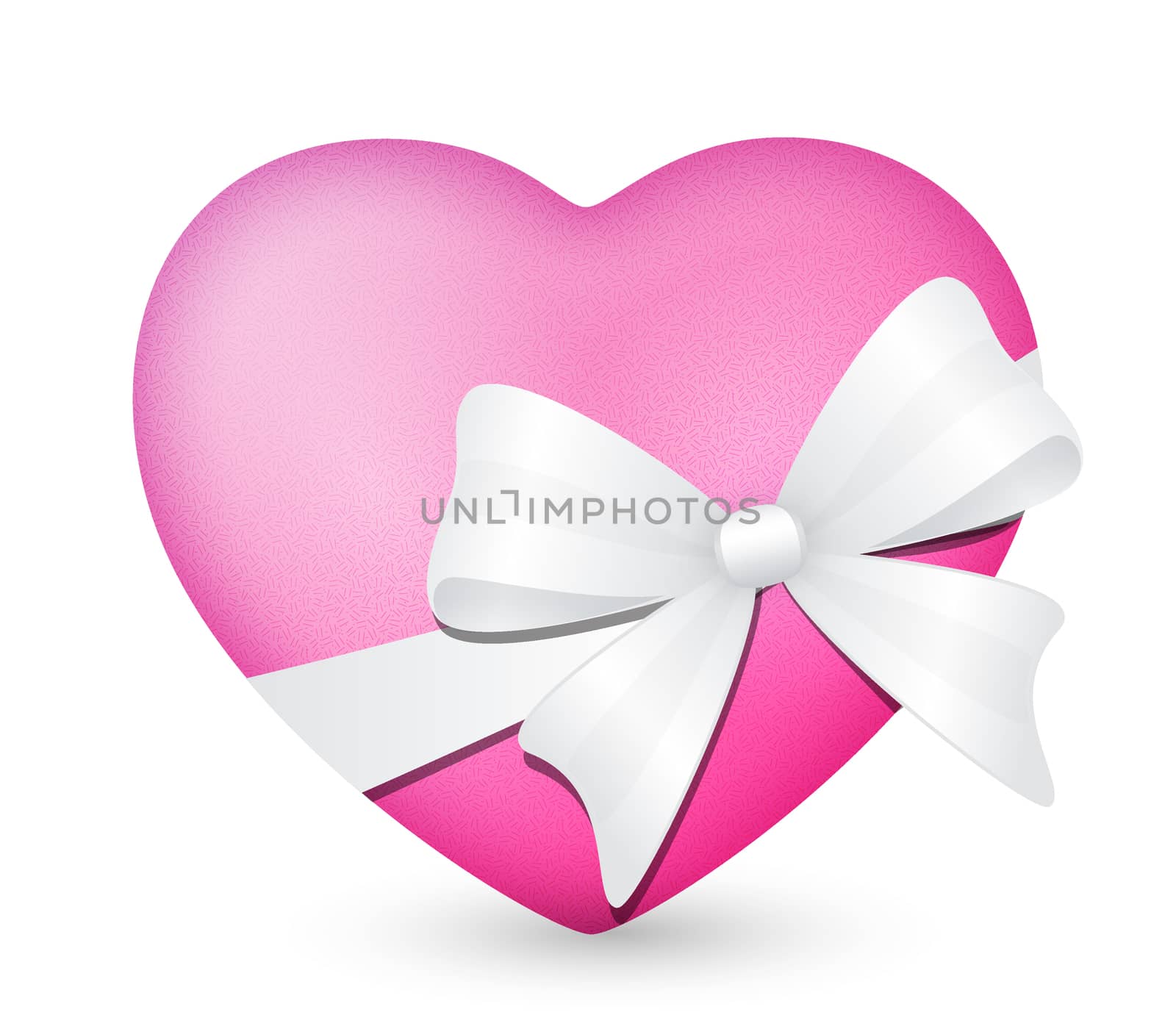 pink heart was tied with a white ribbon







heart was tied with a white ribbon