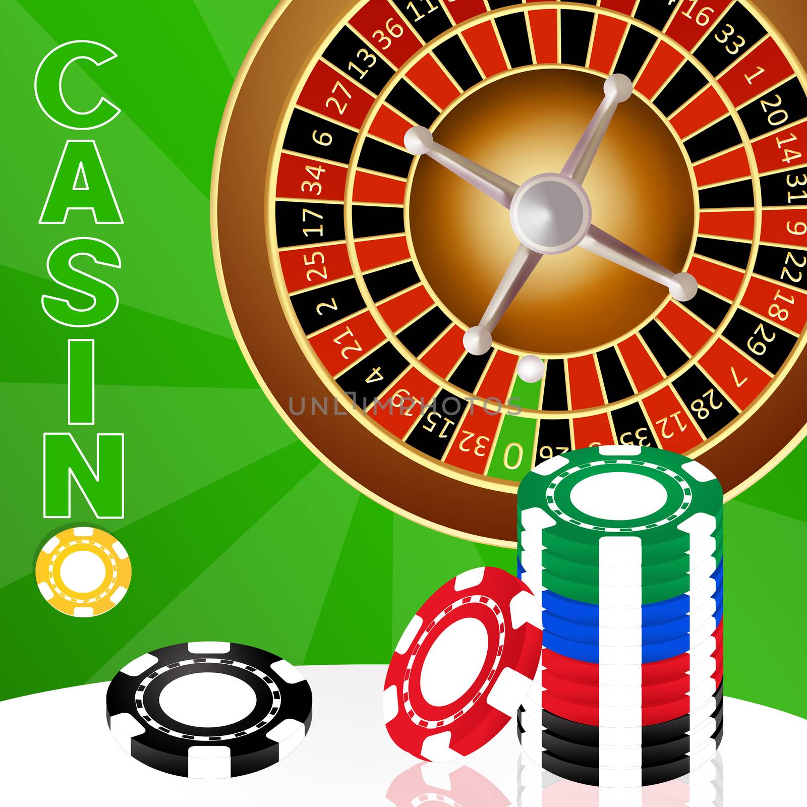 illustration of roulette casino