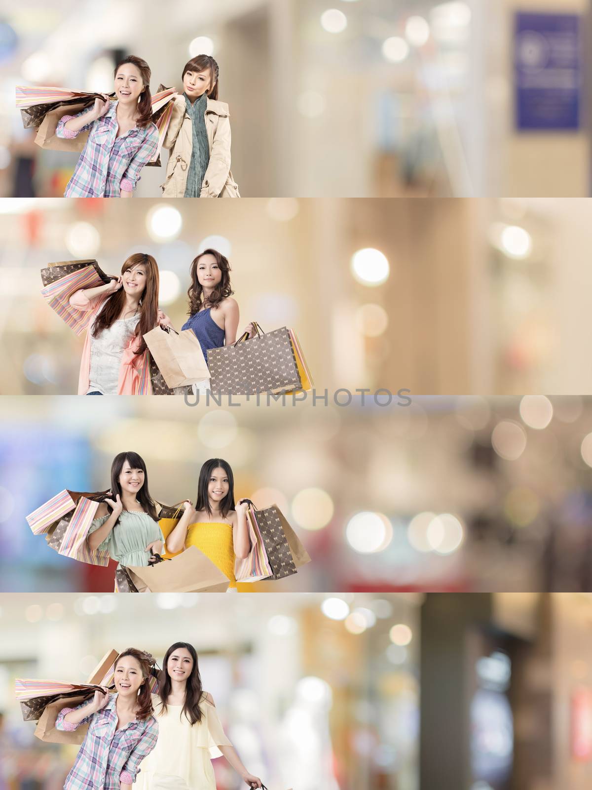Asian woman shopping by elwynn