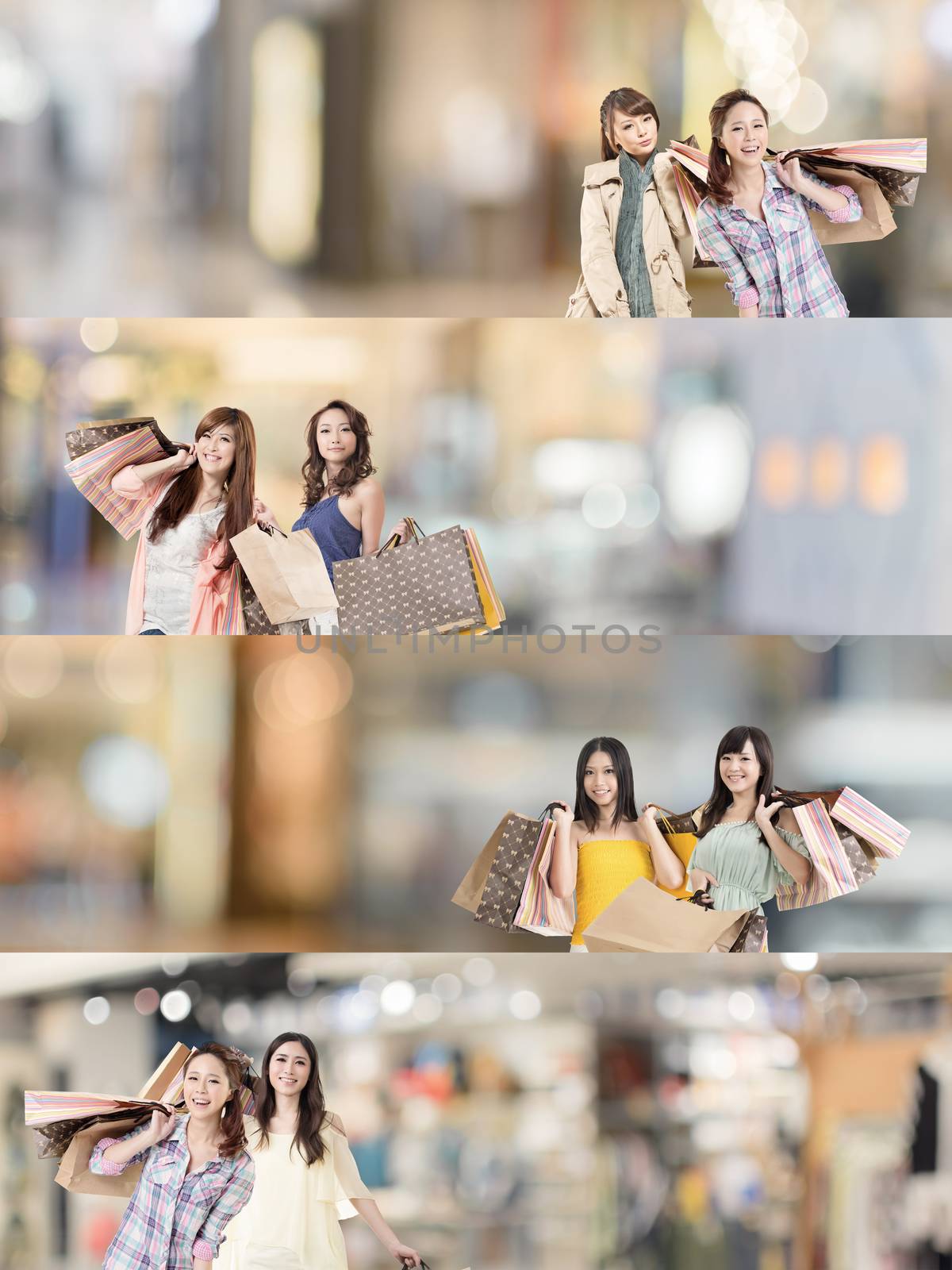 Asian woman shopping by elwynn