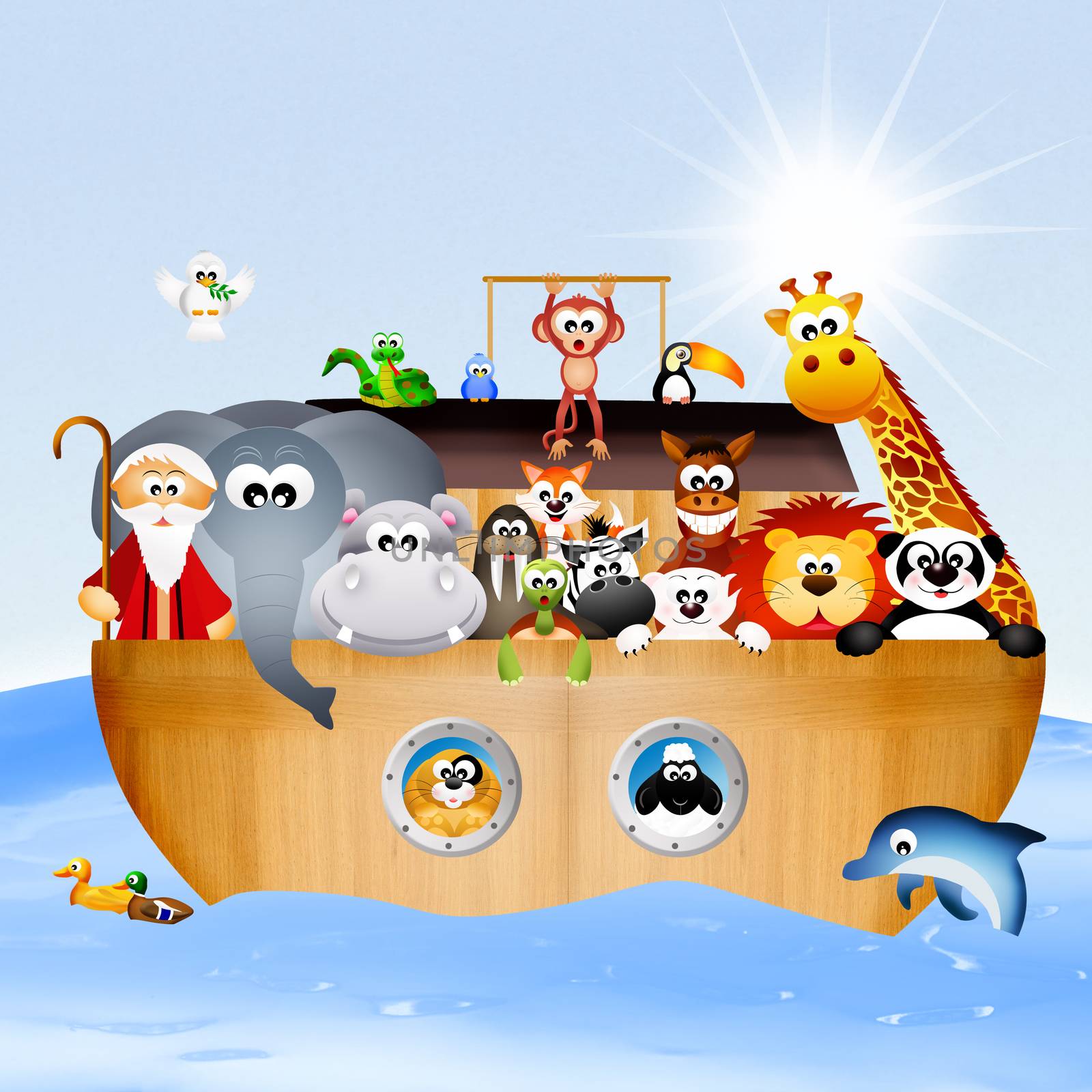 illustration of Noah's ark