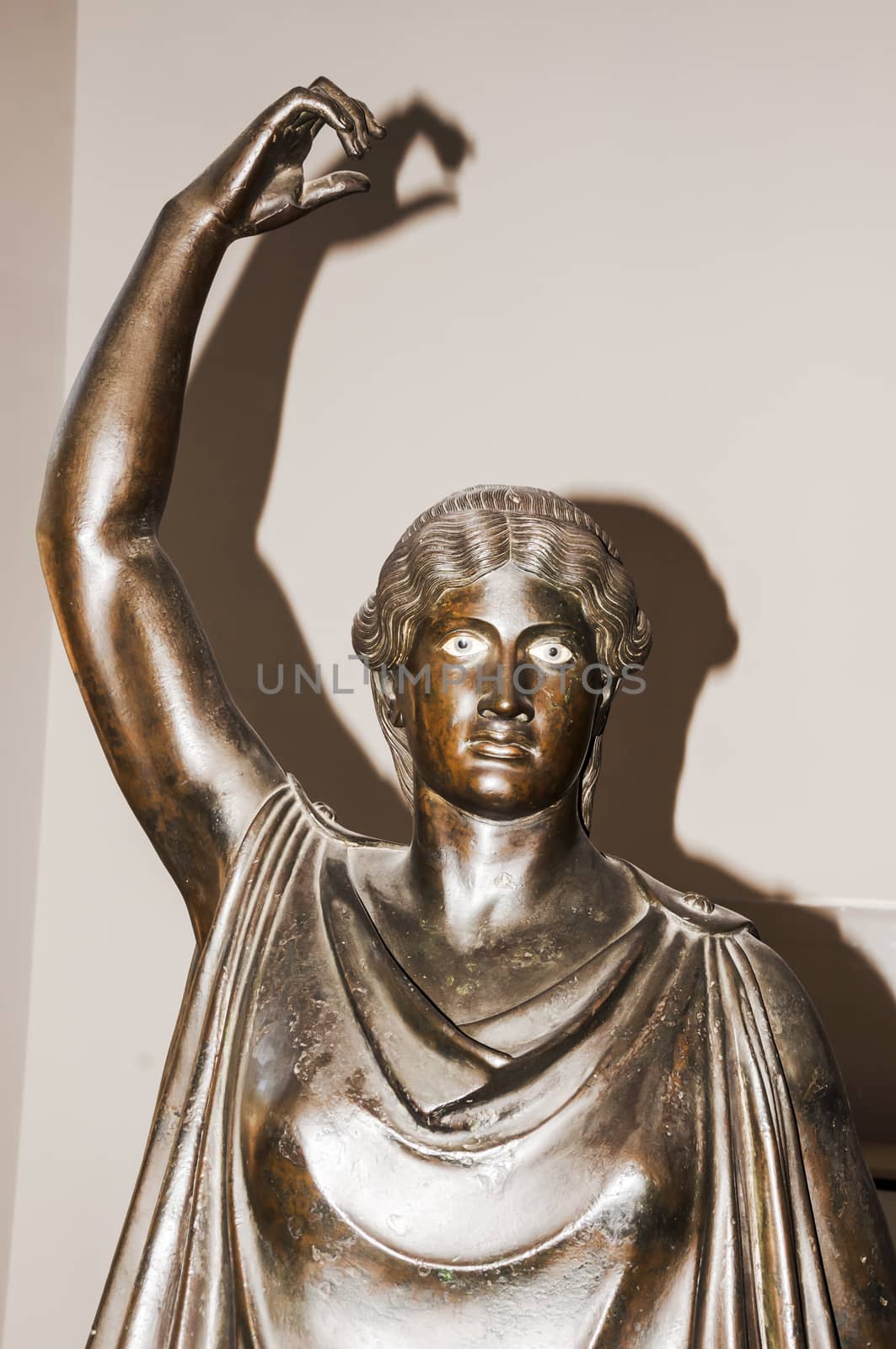 classic statue inside the Archaelogical Museum of Naples, Italy