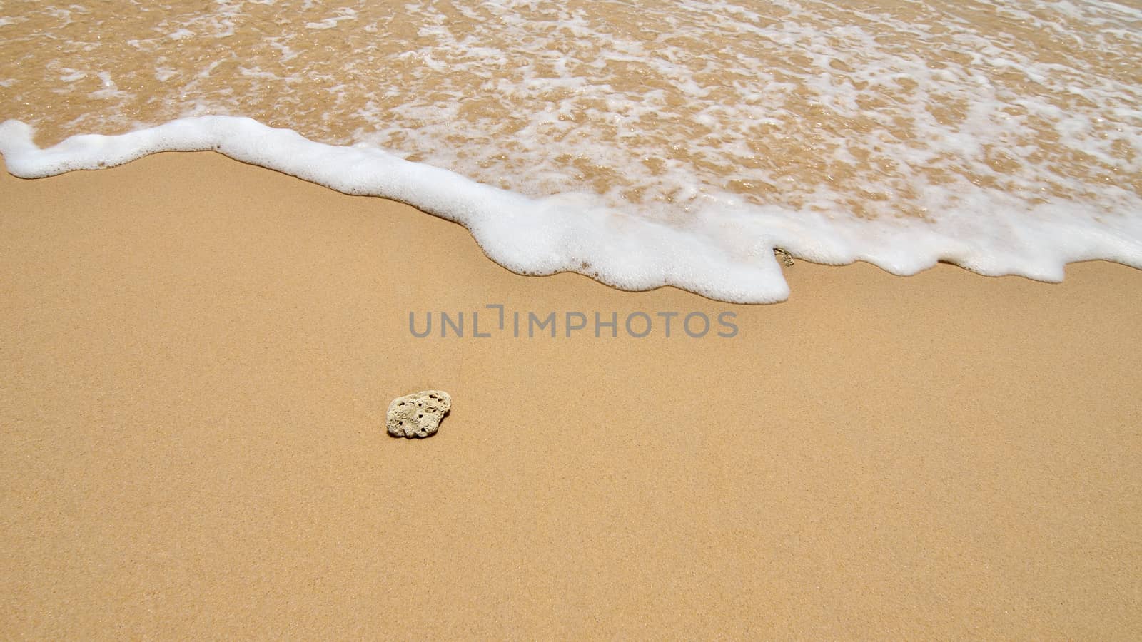 Nice beach and wave foam background