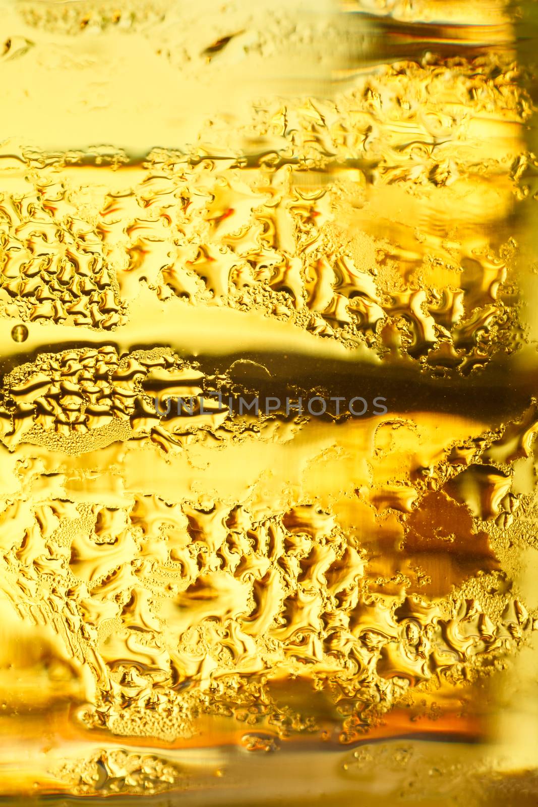 misted glass of cold drink, close-up