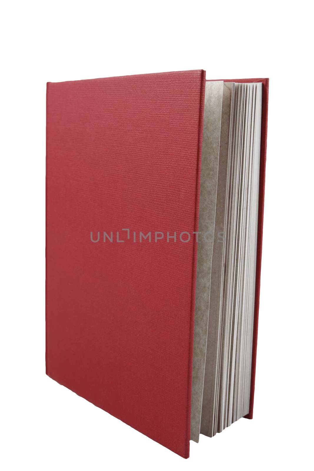 One book isolated over white