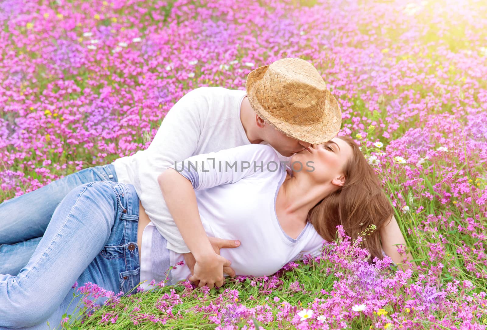 Kisses on spring meadow by Anna_Omelchenko