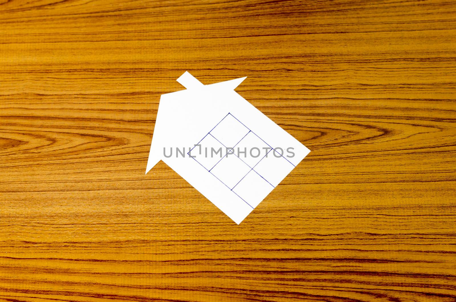 house paper on wood background