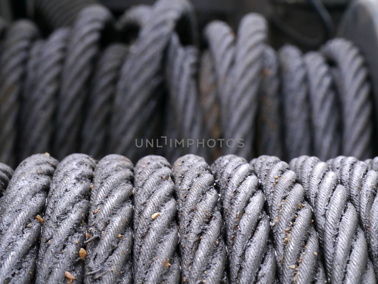 Steel Wire Rope and grease by Noppharat_th