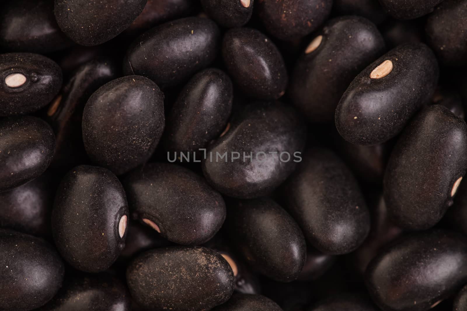 Macro Texture of Black Beans by aetb