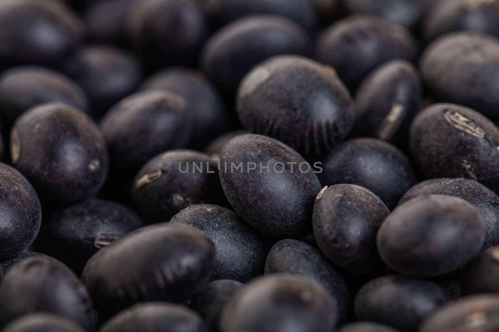 Macro Texture of Black Soy Beans by aetb