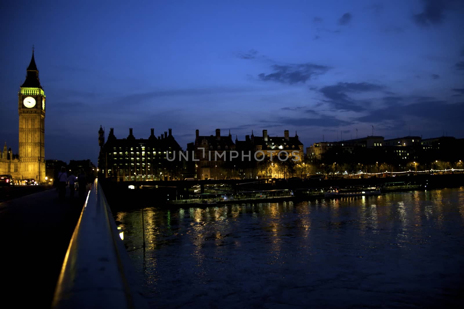 Big Ben in London, Night