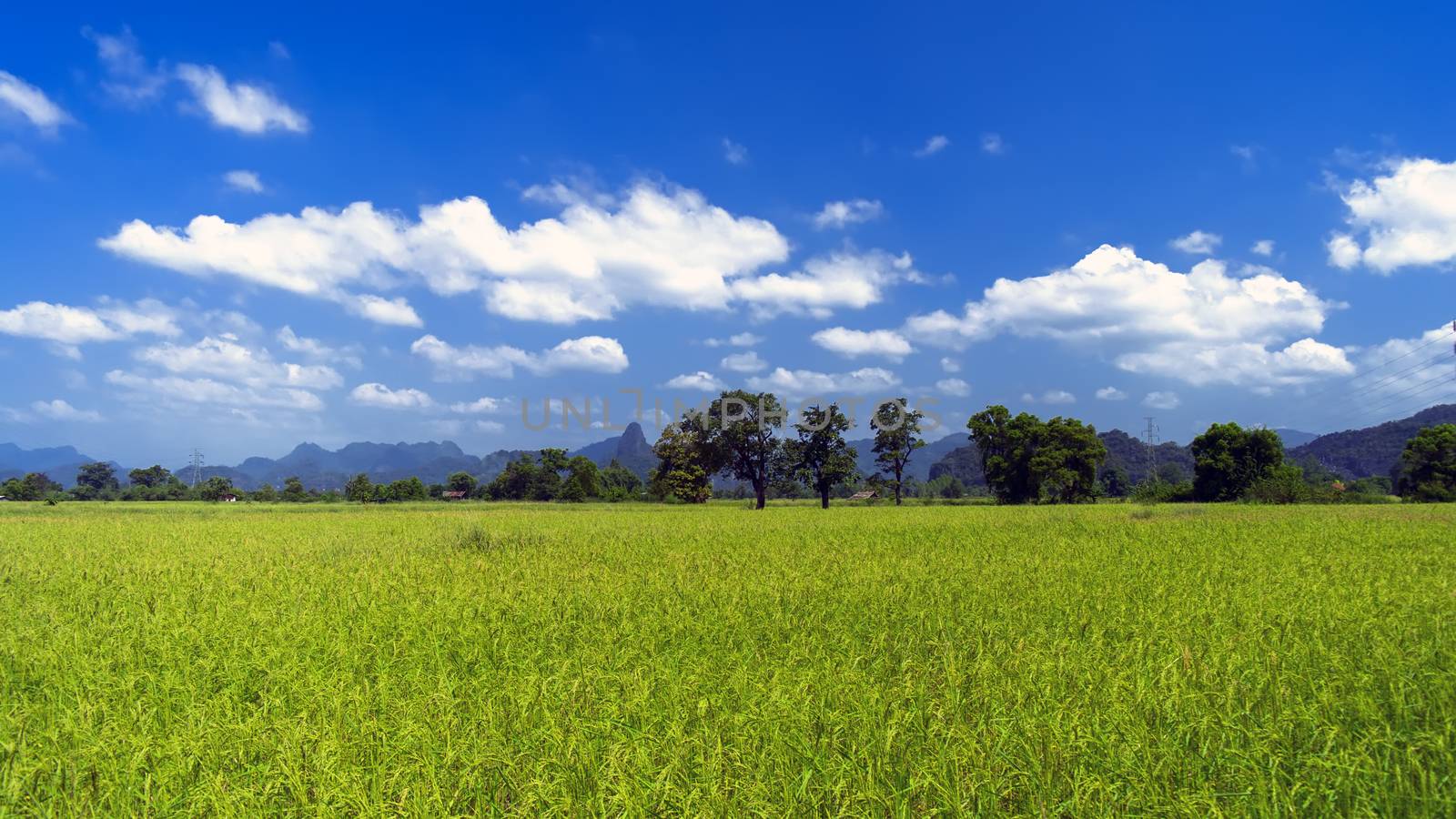 Sky and Hills of Laos. Khammouane province. 