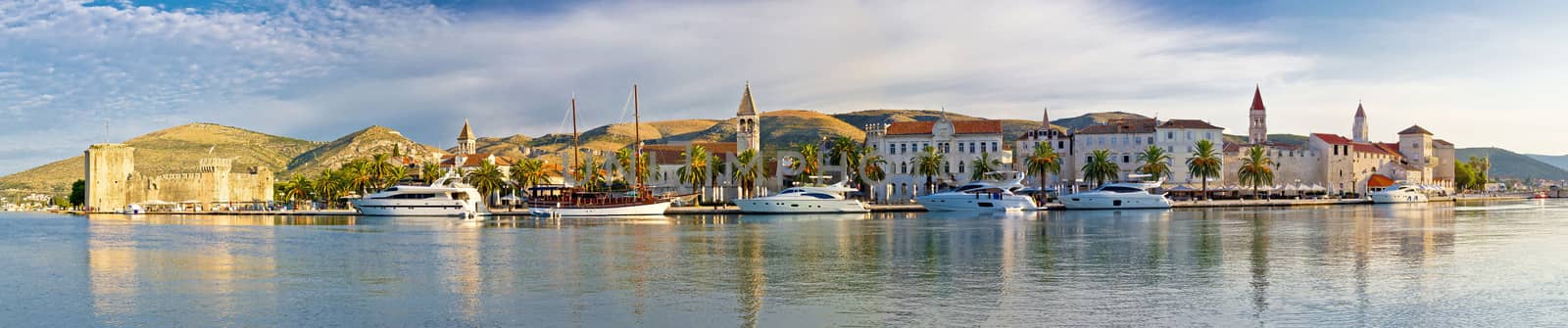 Trogir UNESCO world heritage site panoramic view in Dalmatia, Croatia